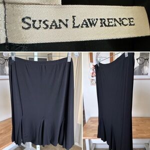 Susan Lawrence Women’s Black Knee Length Skirt Size XL